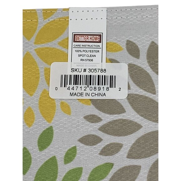 Retro Floral Placemat Colorful Chrysanthemum Print Fabric Kitchen Table Decor - Picture 2 of 5